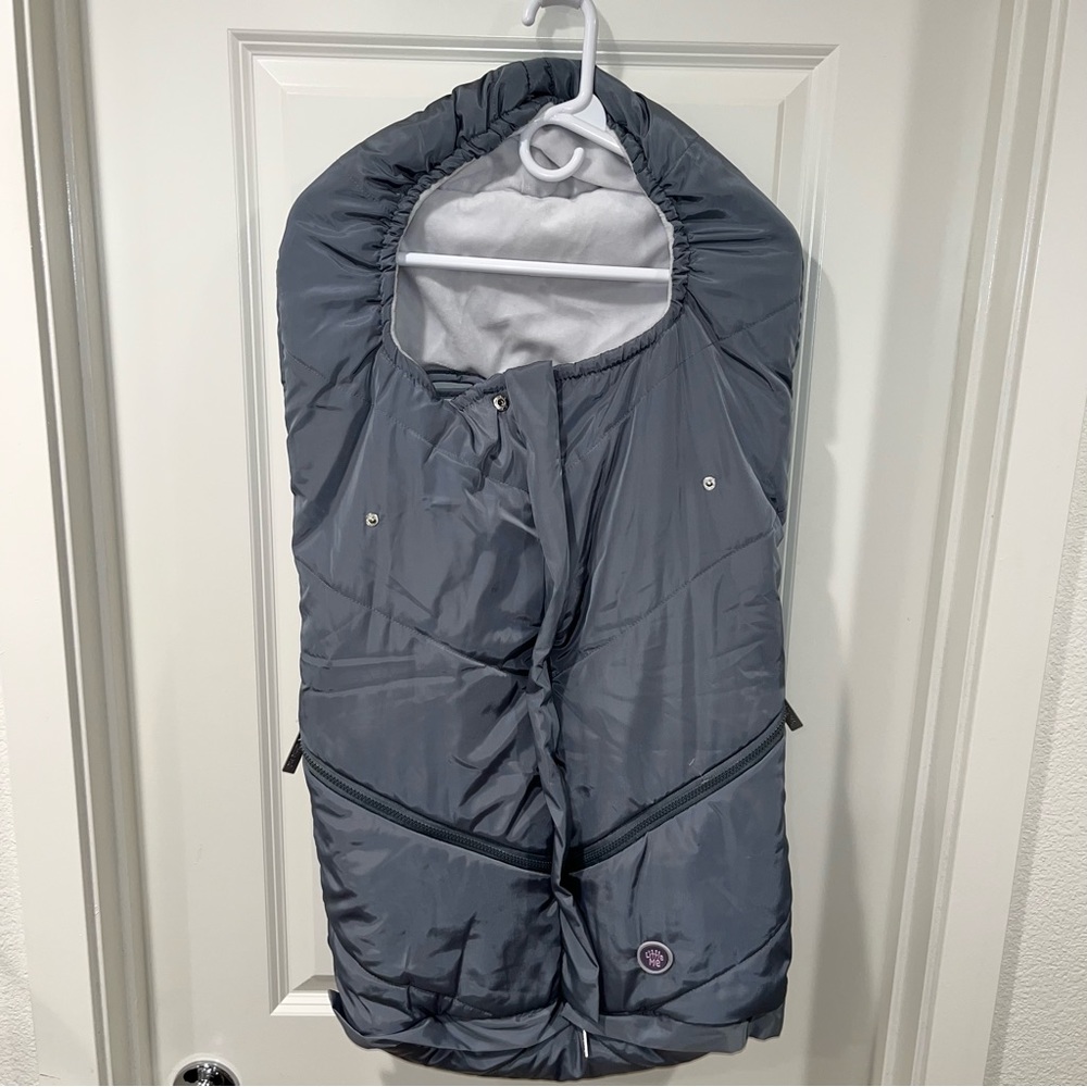 STROLLER COVER LITTLE ME INFANT ORIGINAL  GRAY STAY WARM IN WINTER QUICK ZIP